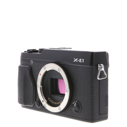 FUJIFILM X-E1 Mirrorless Camera Body, Black {16.3MP}