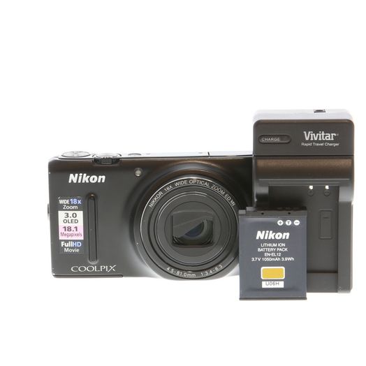 Nikon Coolpix S9400 Digital Camera, Black {18.1MP}