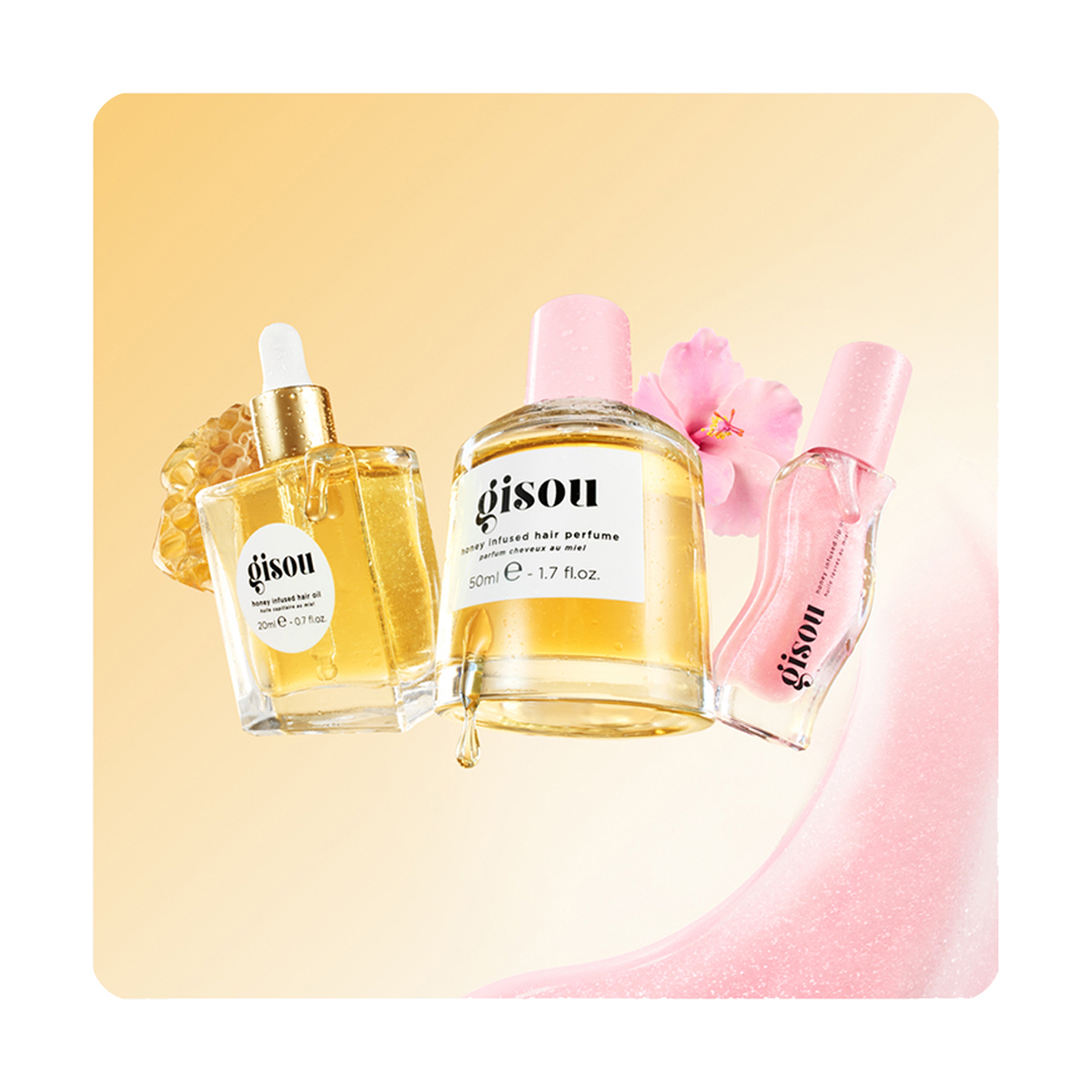 Gisou Honey Gloss Hydration Trio Kit | Whites