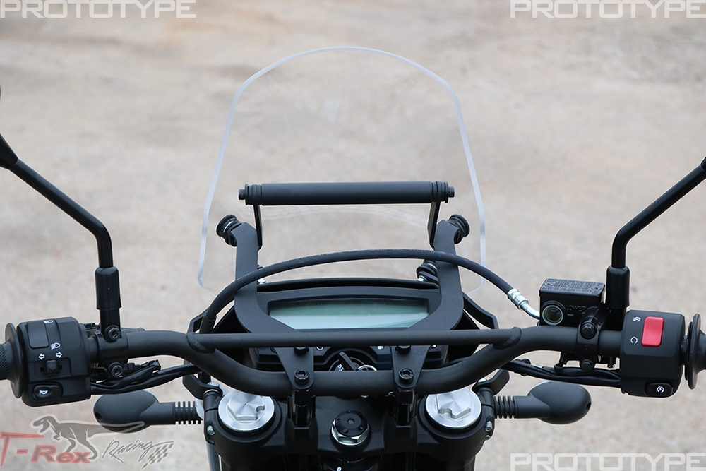 T-Rex Racing Kawasaki KLX300 Windshield with Mounting Crossbar