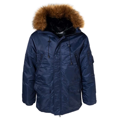 Schott Nylon Flight Satin N-3B Parka Jacket 9238