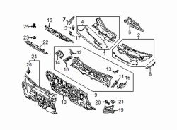 Mazda CX-5 Front Firewall | Mazda OEM Part Number KB8A-53-400