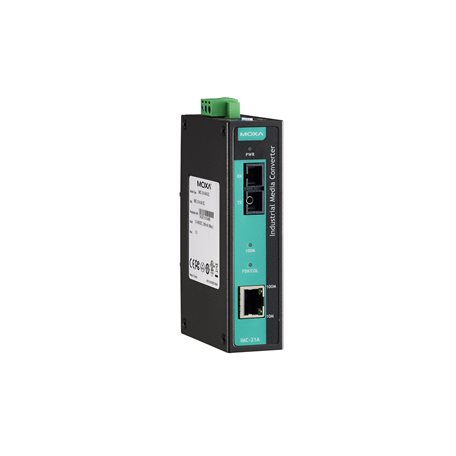 IMC-21A-S-SC - Ethernet-to-Fiber Media Converters | Moxa