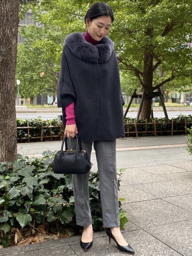 ダブルポイントでファーポンチョ 