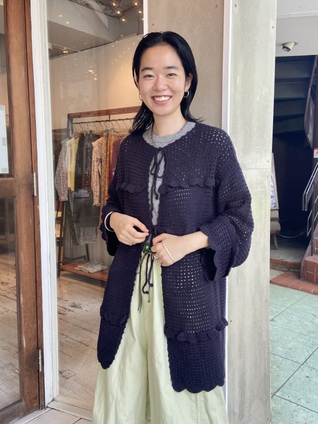 前後どちらで着る？！フリルニットカーディガン！｜ビームス ボーイ