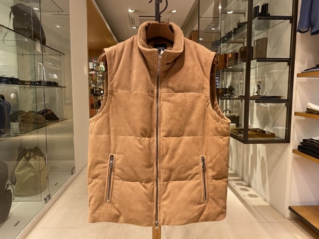 別注＜EMMETI（エンメティ）＞スエードダウンベスト…この