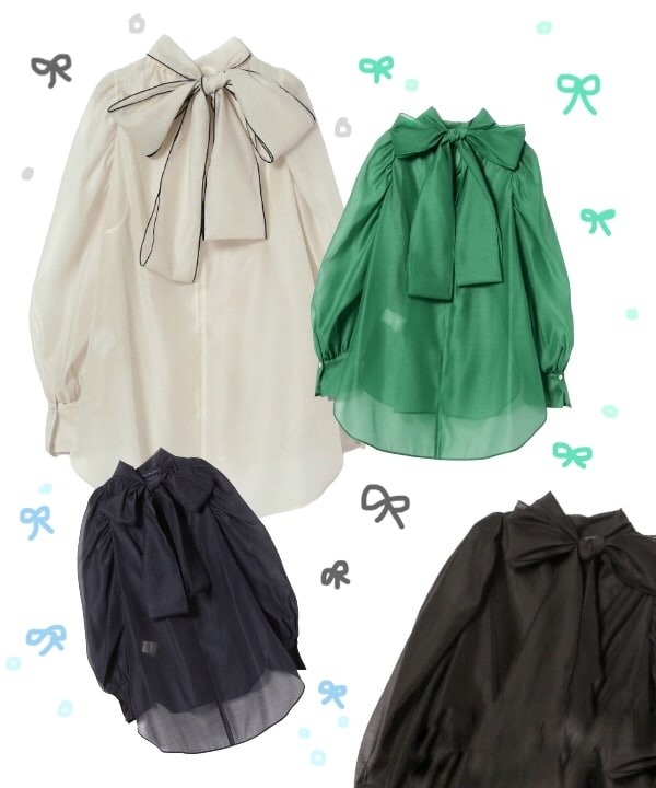 華やかリボンブラウス】今年はこの4色です♡｜ビームス 二子玉川｜BEAMS