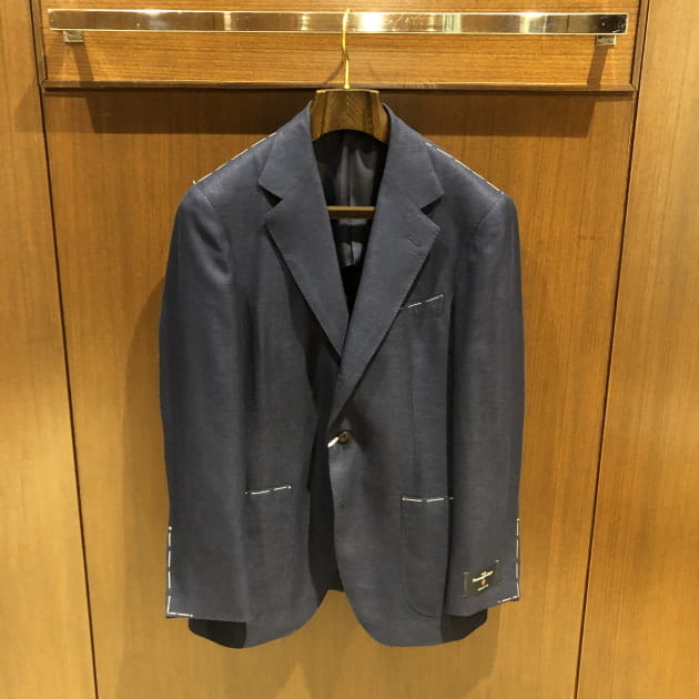 BEAMS F＞ミックスファブリックネイビージャケット｜ビームス 立川｜BEAMS