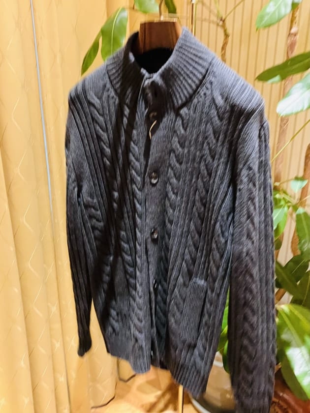 BAFY × BEAMS F / 別注 ケーブル スタンドカラー カーディガンのご紹介