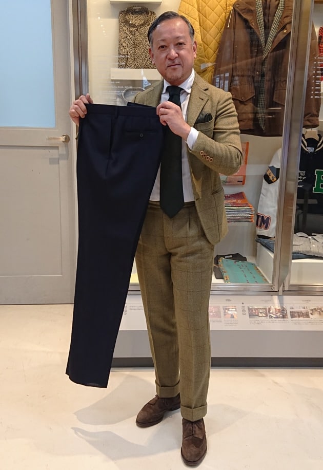 BEAMSF ダークネイビー スーツ 46 6R ビームスf ネイビースーツ 46 春