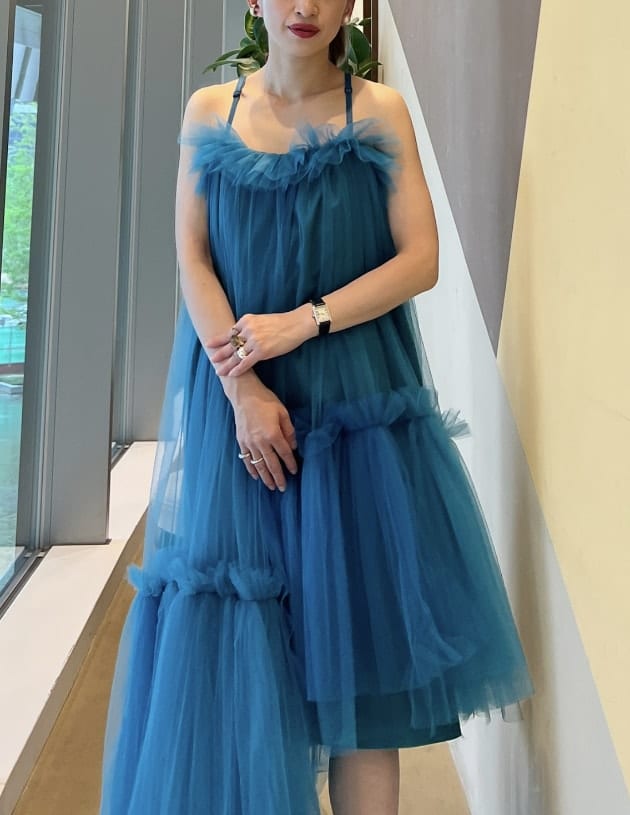 VIVIANO x Vermeerist BEAMS /Tulleキャミソール VIVIANO x Vermeerist