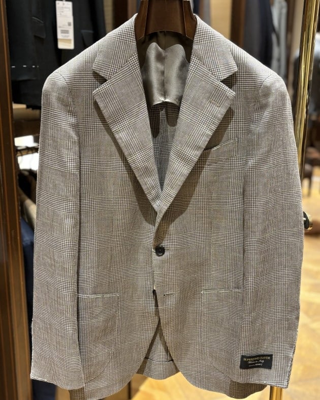 グレンチェックのジャケット。〈BEAMS F〉｜ビームス ハウス 六本木｜BEAMS