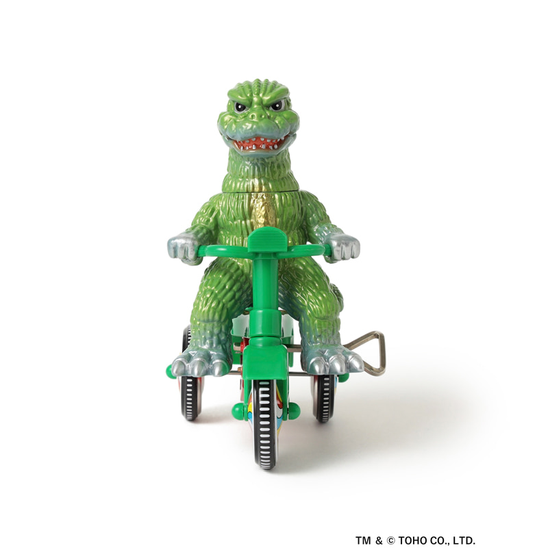 M1号（エムイチゴウ）〉の『74ゴジラ三輪車』ソフビ（※TOKYO CULTUART