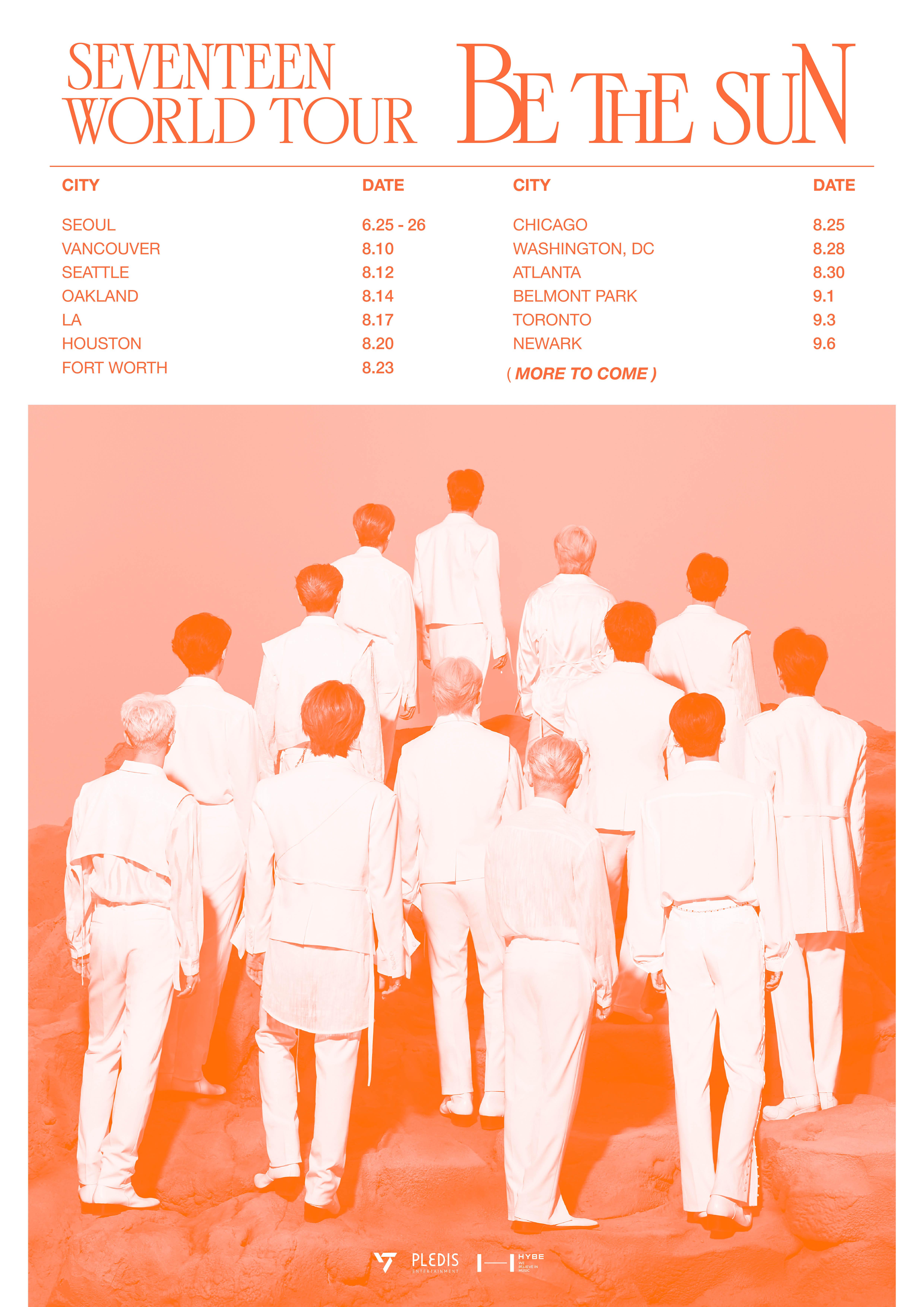お知らせ] SEVENTEEN WORLD TOUR [BE THE SUN] 開催のご案内