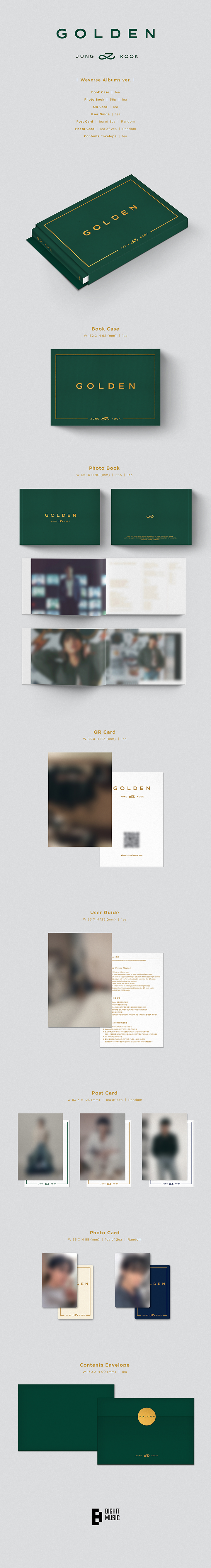 BTS | Jung Kook (BTS) 'GOLDEN' (Weverse Albums ver.)