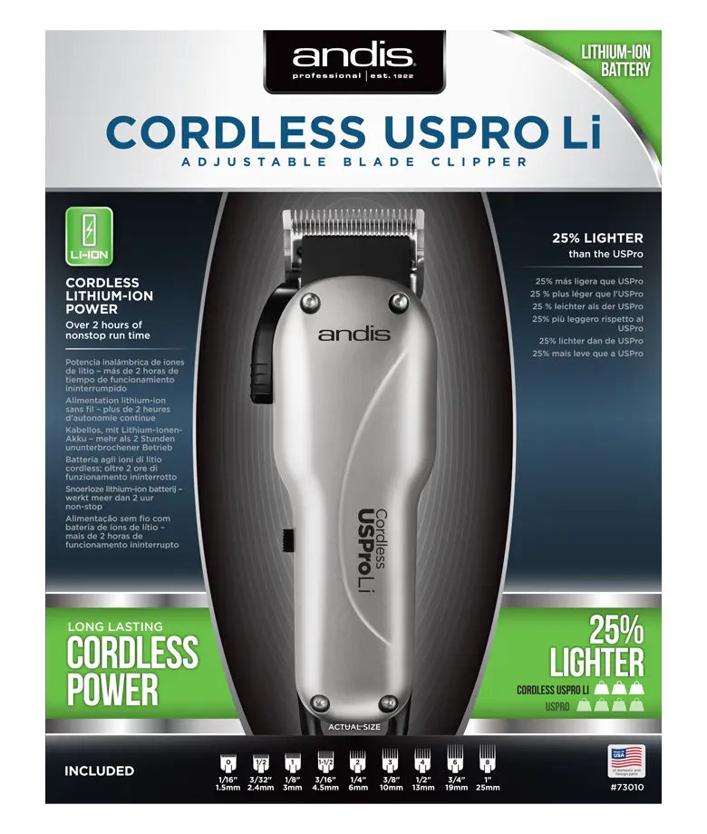Cordless USPro Li Adj Blade Clipper EU AUS/Brazil | ANDIS