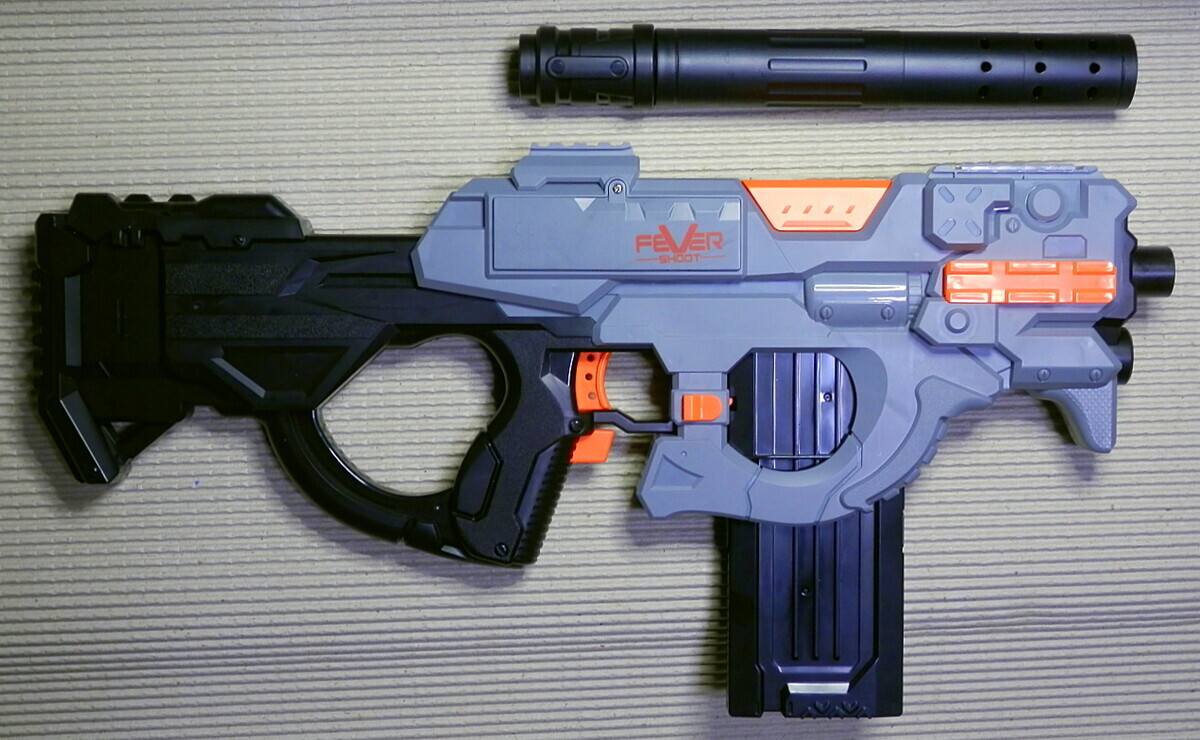 トイガン「電動中華ナーフ FEVER SHOOT P90电动软弾枪（P90電動軟弾銃