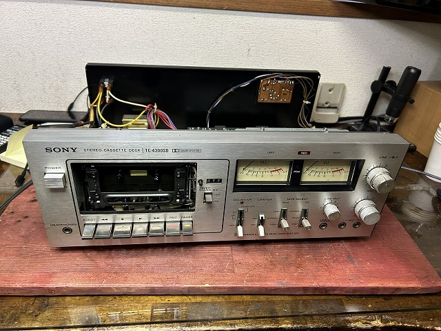 SONY カセットデッキ TC-4300SDの修理 ーその13ー - TomのブログⅡ