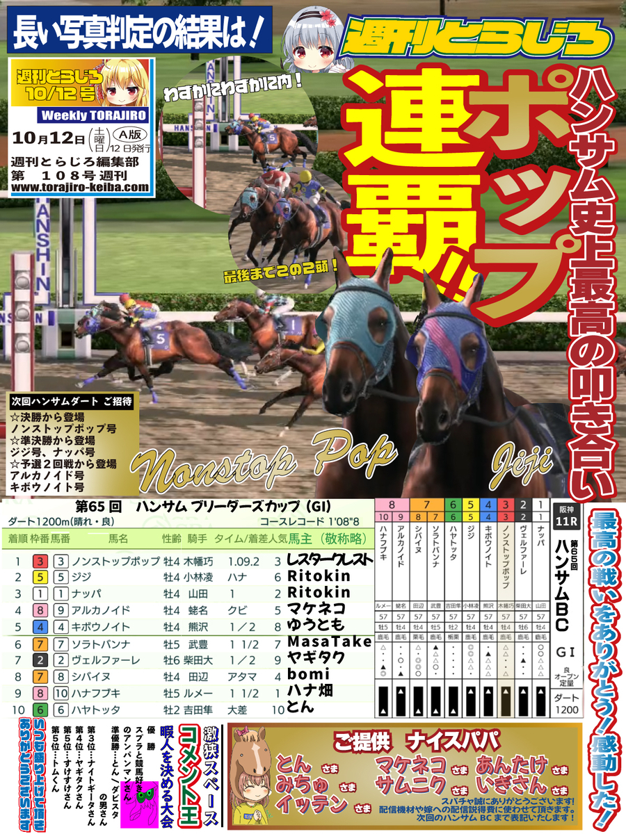超簡易ver】2024/10/12 新馬戦予想【新馬戦ブログ】 - 『新馬戦買わ