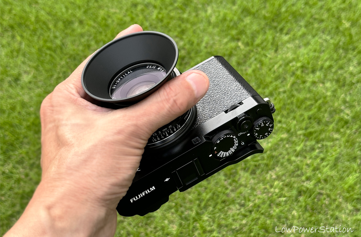 早く装着すればよかったTTArtisan 25mm f/2の純正レンズフード - 和田