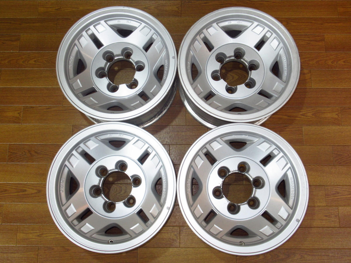 トヨタ70系ランクルプラドワイド純正 7J-15 off-20 pcd139.7/6H 15