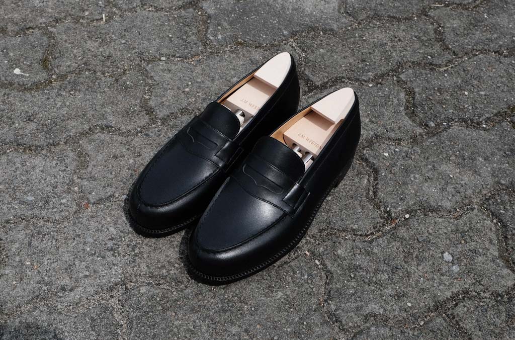 J.M WESTON 180 7/B ネイビー 純正シューツリー付き JMウエストンの