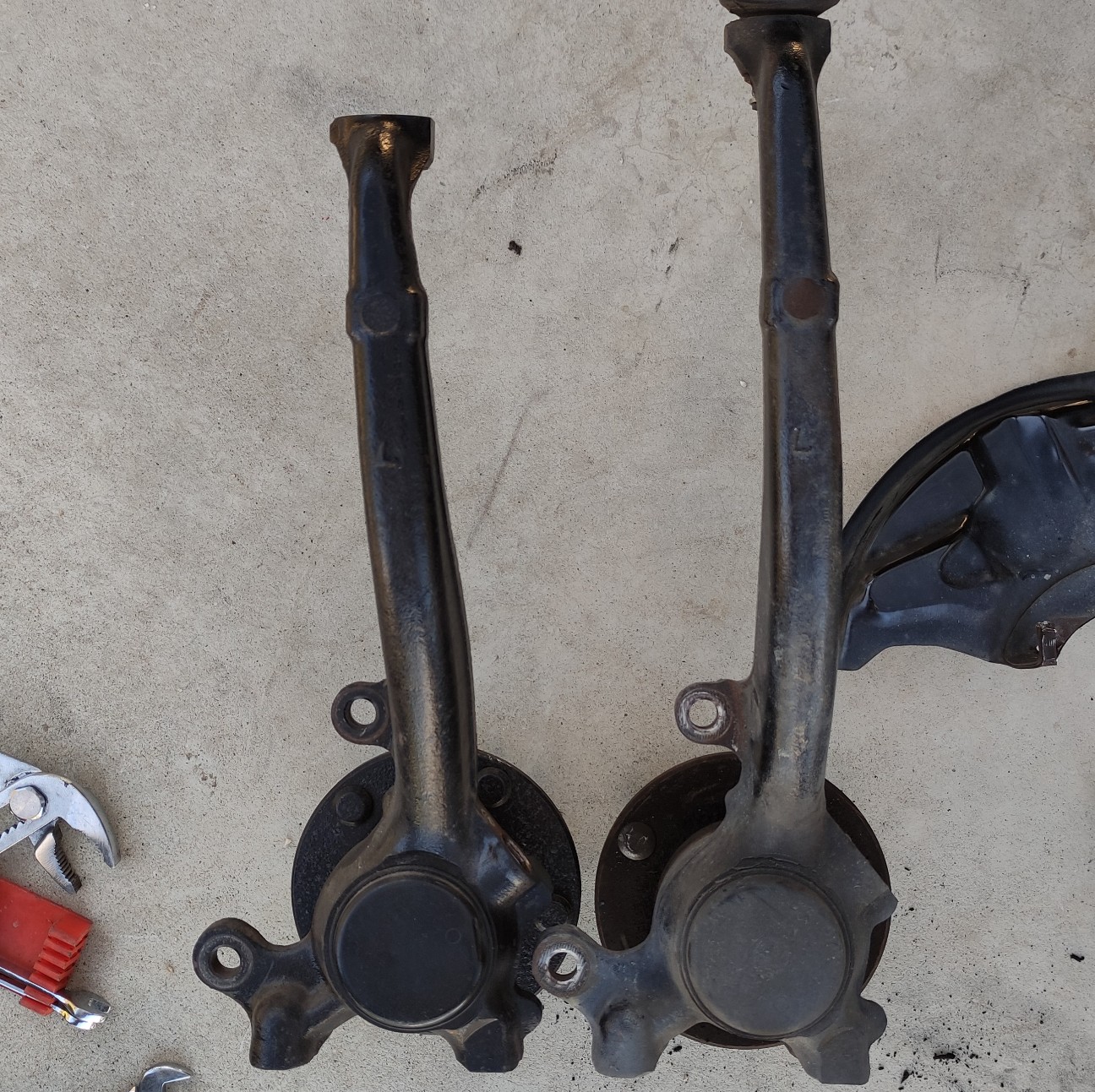 JZX110JZS171系フロント縦ナックルをショートナックルに交換！後編