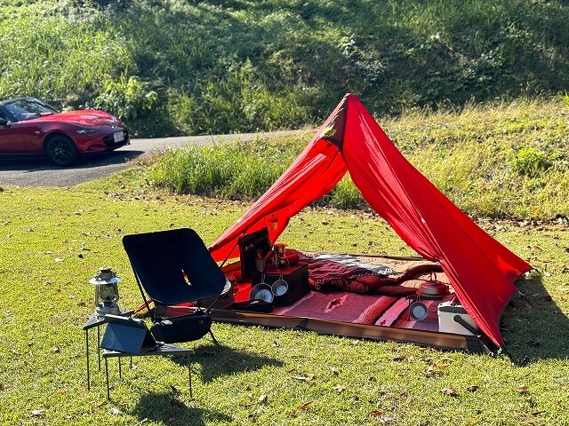 レビュー】テンマクデザイン パンダ レッド グラウンドシートを使って