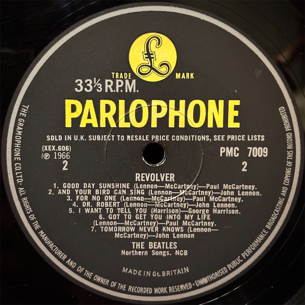 Revolver / The Beatles【UK盤(モノラル/B面マト2、デンマーク盤