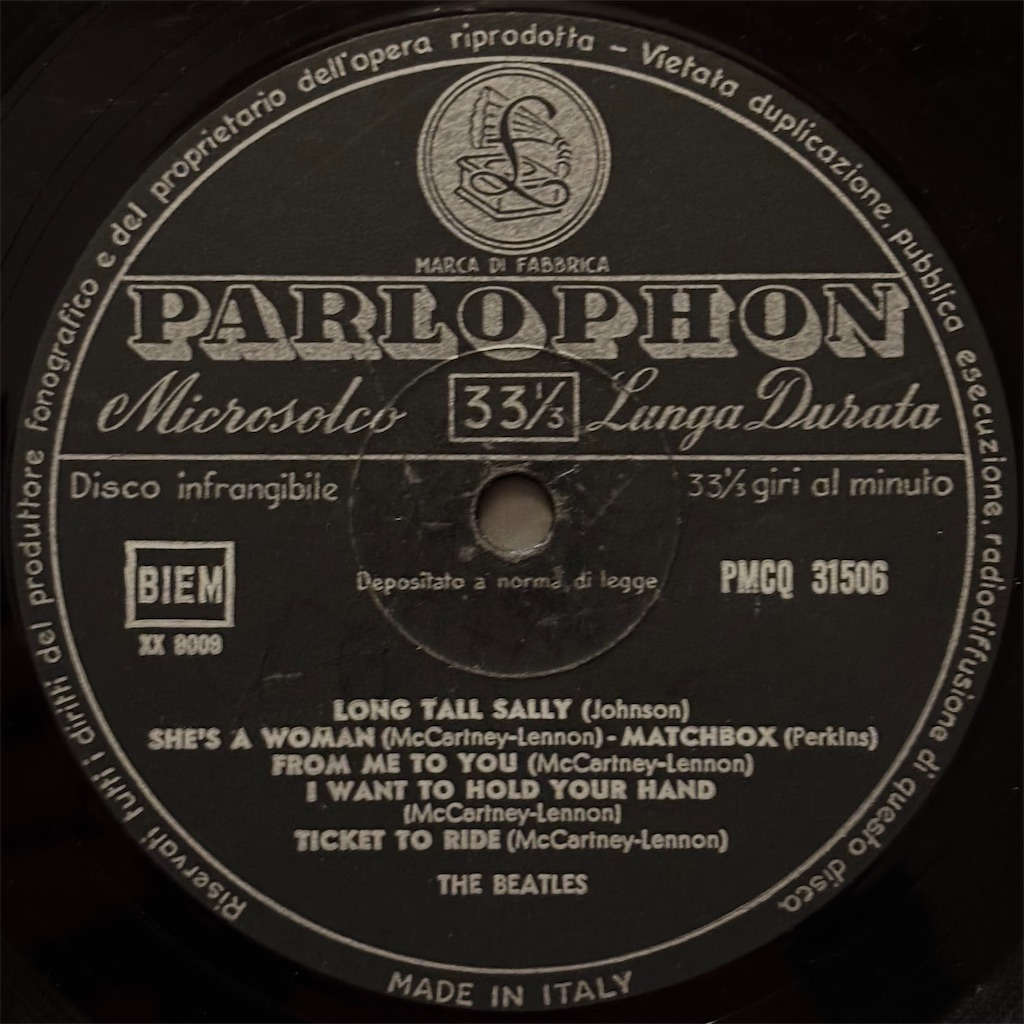 The Beatles In Italy / The Beatles【イタリア盤(モノラル