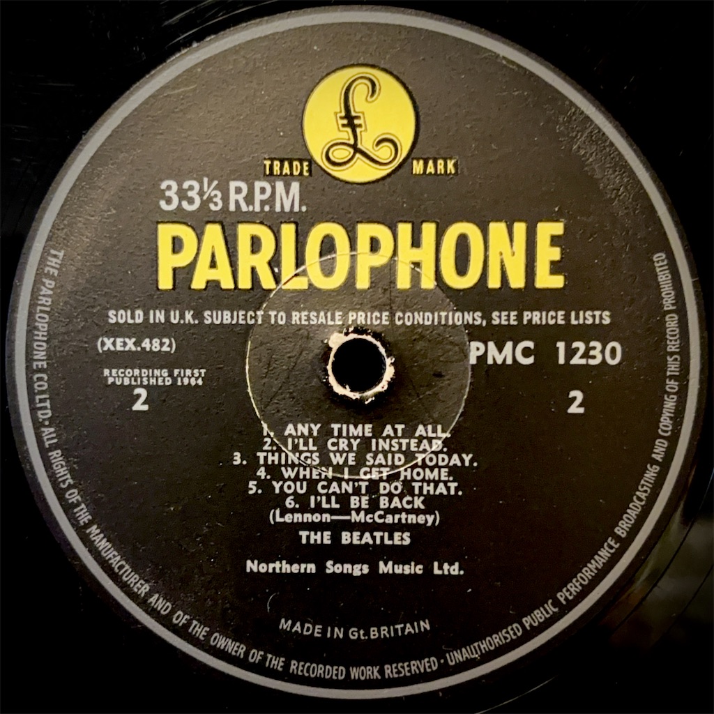 A Hard Day's Night / The Beatles【UK盤(モノラル)】 - レコード評議会