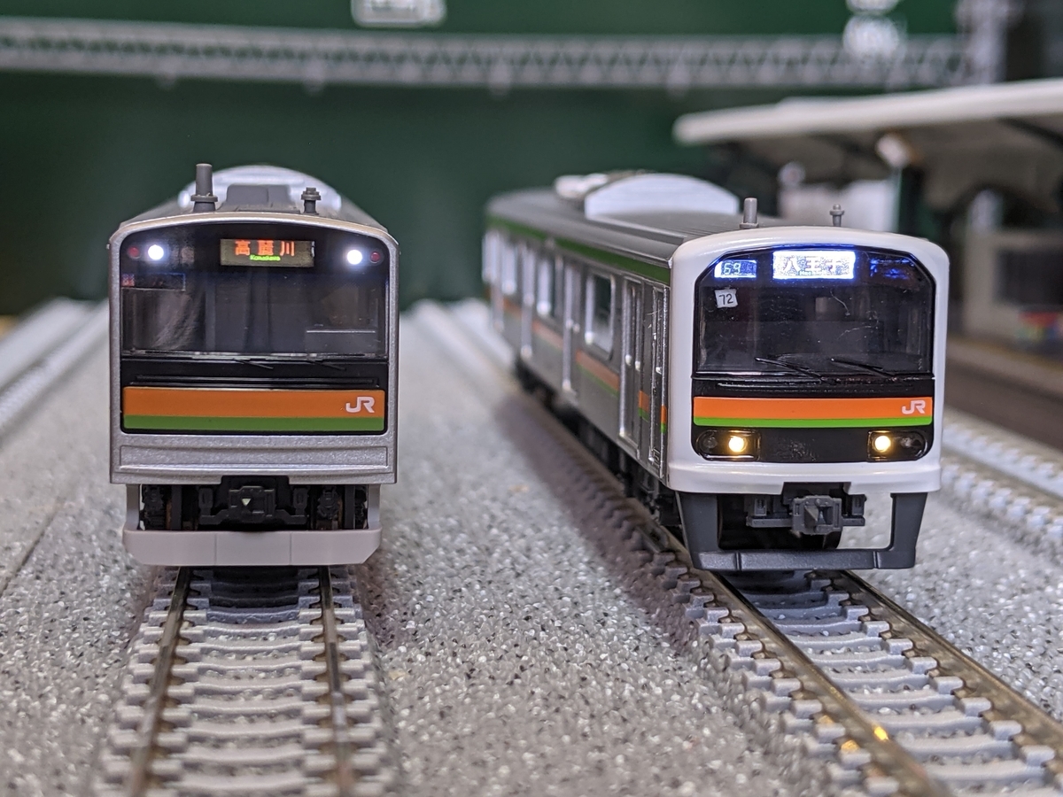 マイクロエースの八高線209系3100番台(ハエ72編成：A7666)が入線