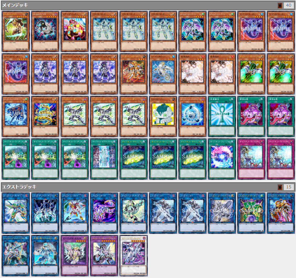 遊戯王】サイバースデッキ【エクストラリンク】 - 不動エリスのTCGブログ