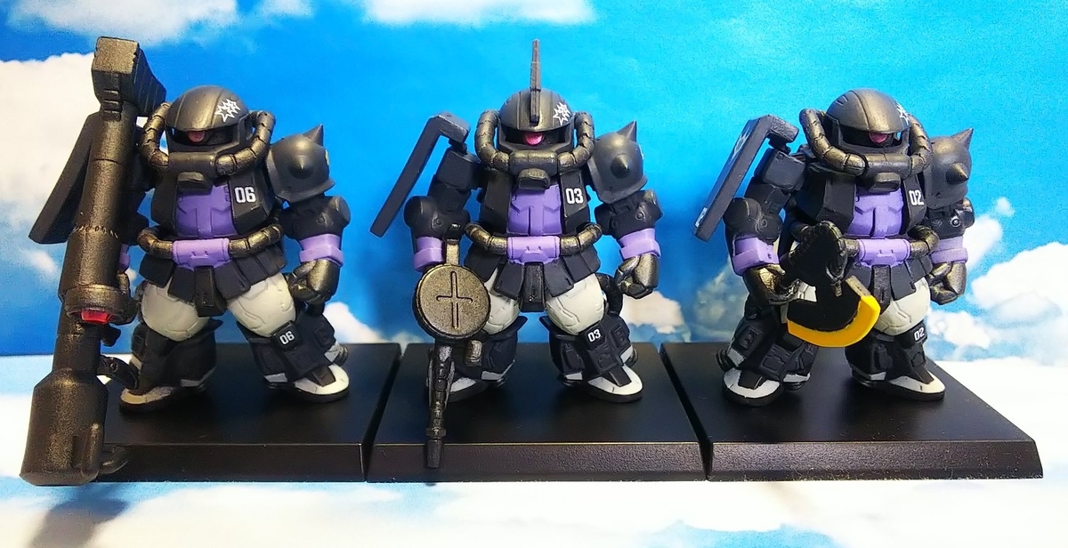 黒い三連星 高機動型ザクⅡ＆ドムセット レビュー ガンダムコンバージ