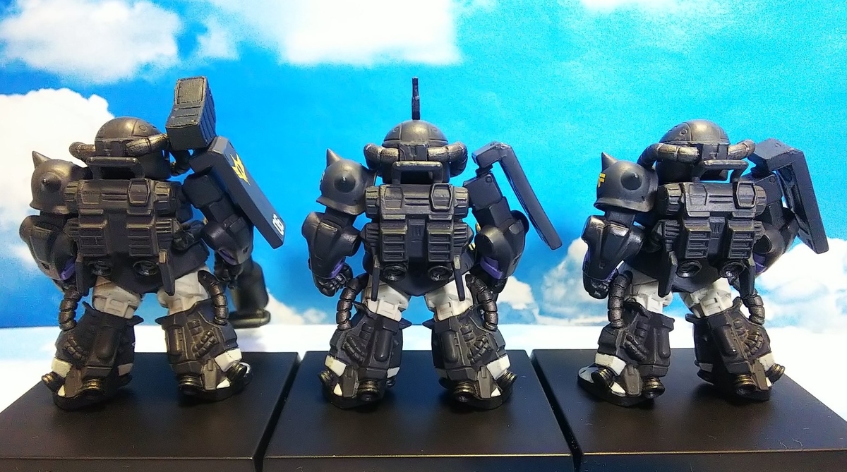 黒い三連星 高機動型ザクⅡ＆ドムセット レビュー ガンダムコンバージ