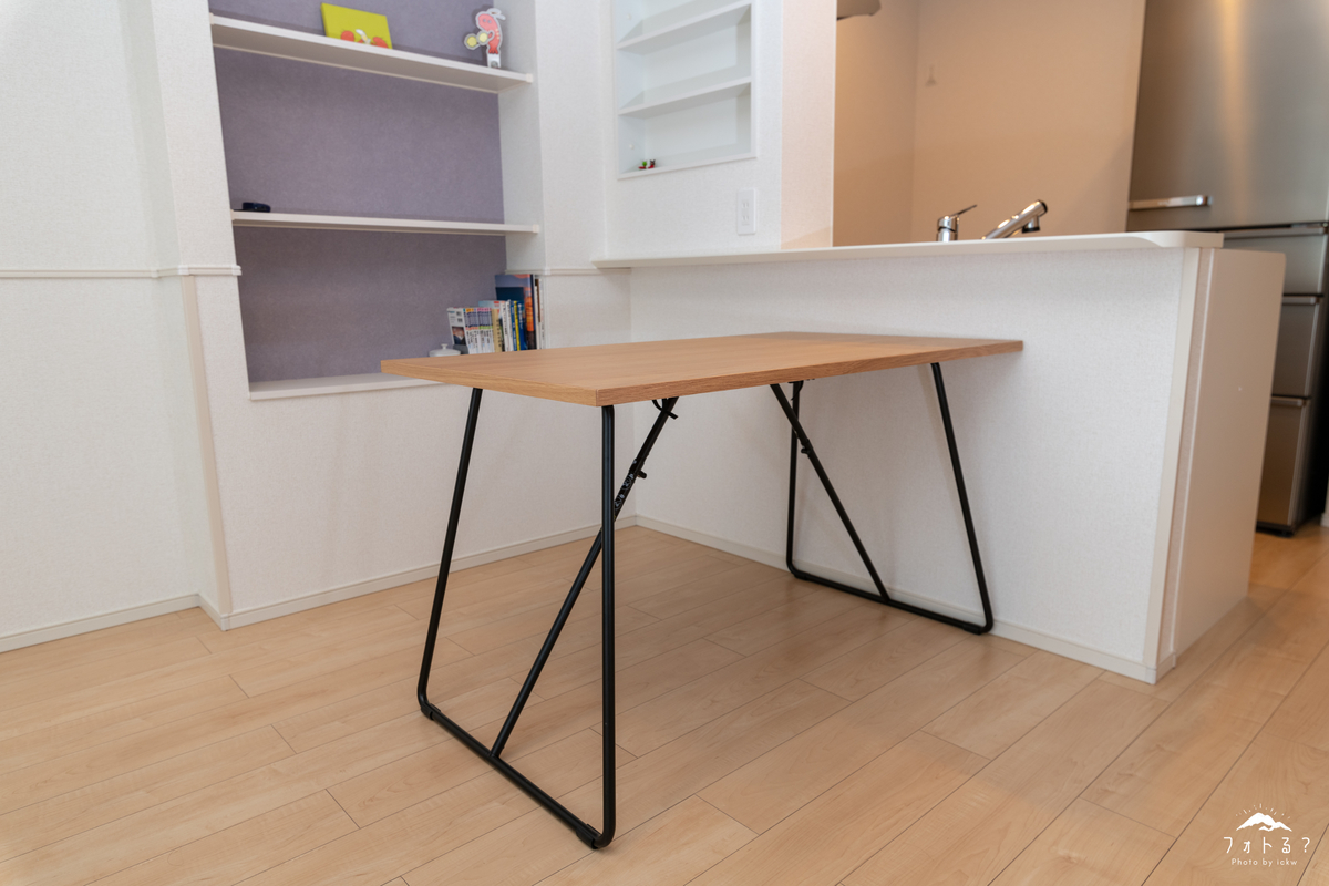 無印良品の「折りたたみテーブル・オーク材」は安価でおしゃれな優等生