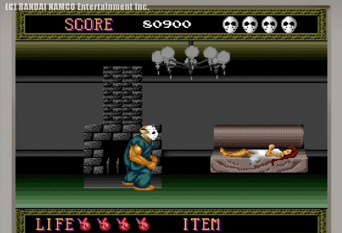 PCエンジンの名作ゲーム、スプラッターハウスの感想！ - レトロゲーム