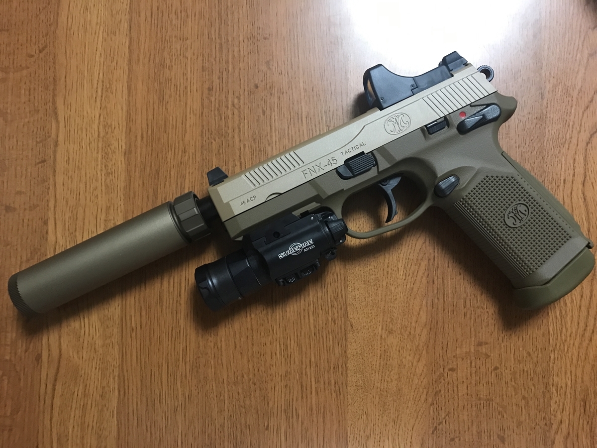 東京マルイ FNX-45 Tactical コイツは買いだ!かっこいいぞレビューだぜ
