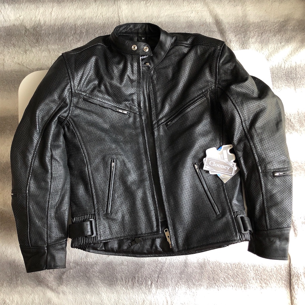 クルーニーのパンチングレザージャケット買った！(MJ06) - のぶろぐ13。