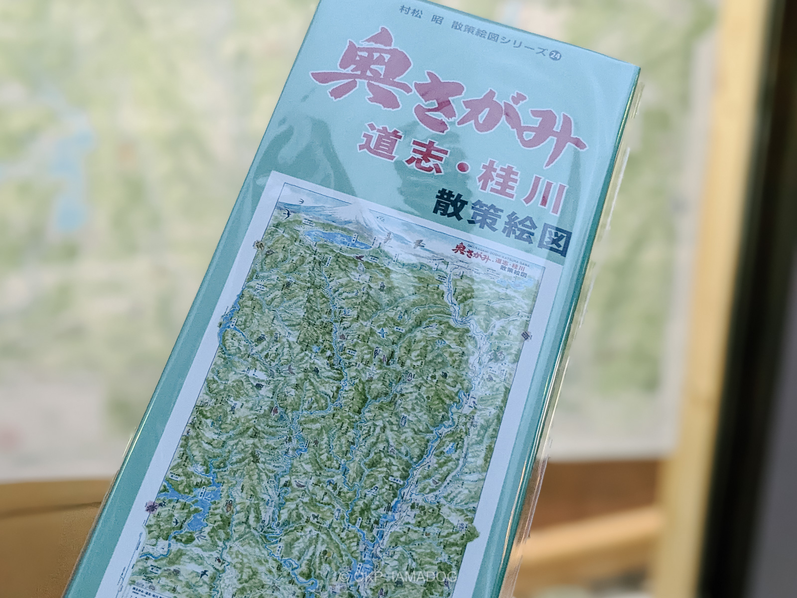 村松昭さんの新作絵地図『奥さがみ・道志・桂川散策絵図』を買った - I