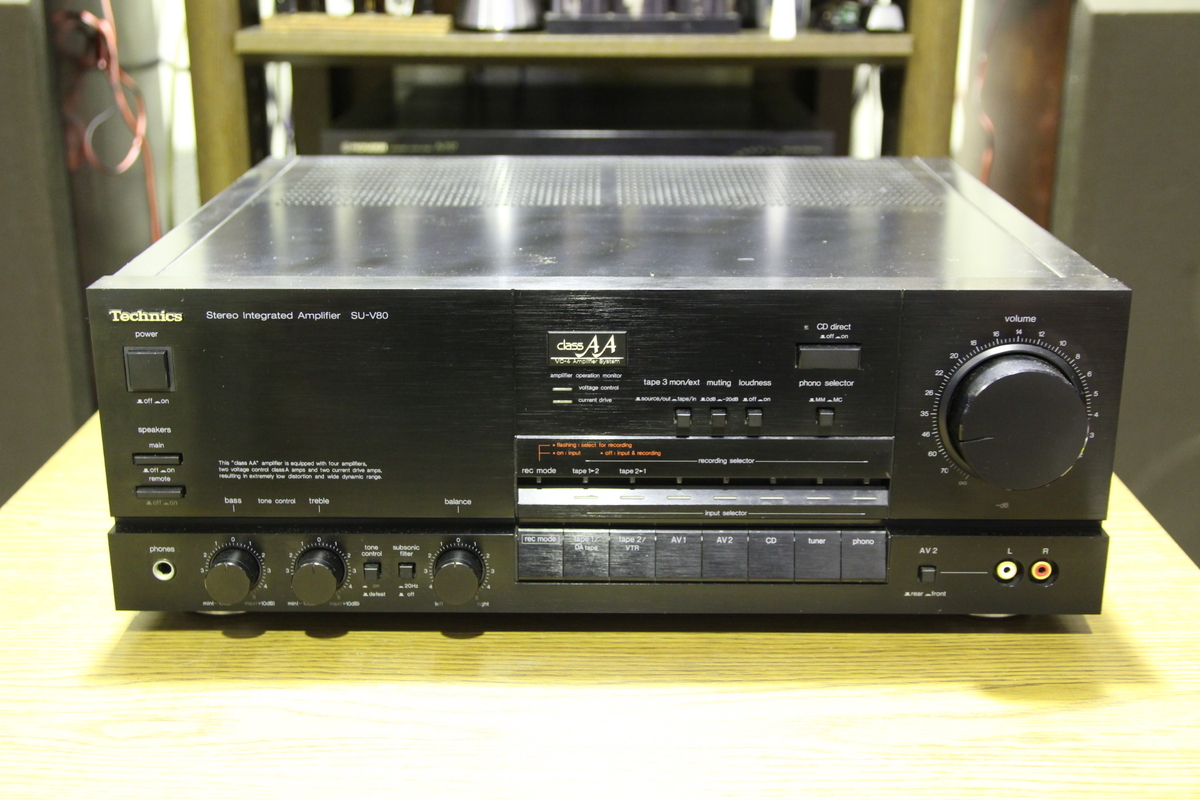 テクニクス SU-V80 プリメインアンプ 動作確認 - 音遊び～オーディオの