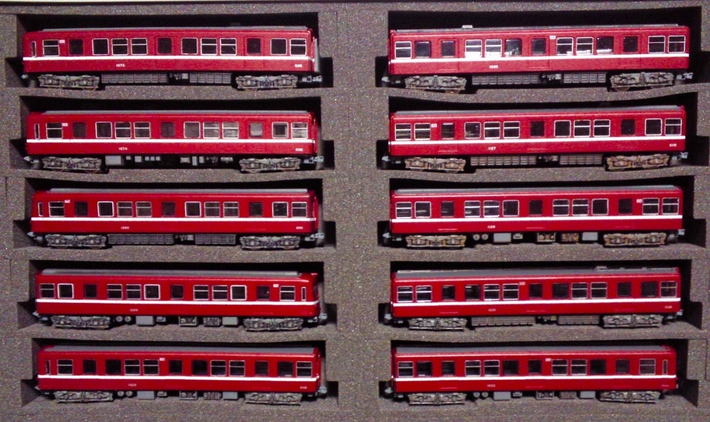 鉄コレ 京急1000形 非冷房 10連 - Pochi-KoBoの工作日記