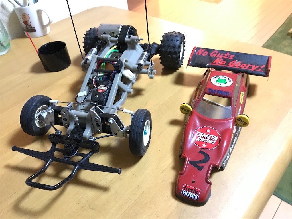 タミヤ マイティフロッグ シャーシ 改造品 タミヤ マイティフロッグ