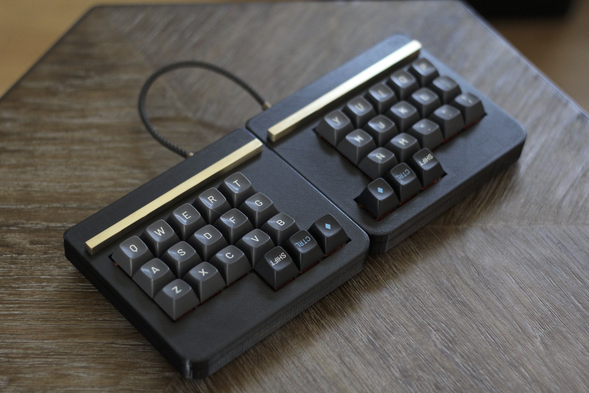 Levinson case with Miryoku layout support（自作キーボード