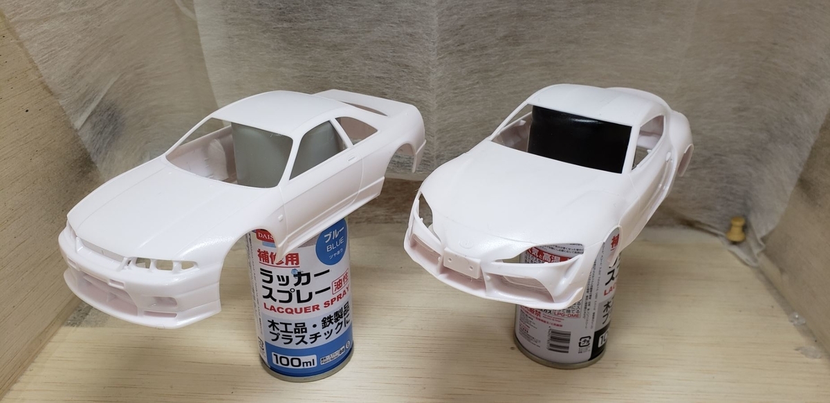 新品 京商 ミニッツレーサー用ホワイトボディー塗装 某ビルダーさん作