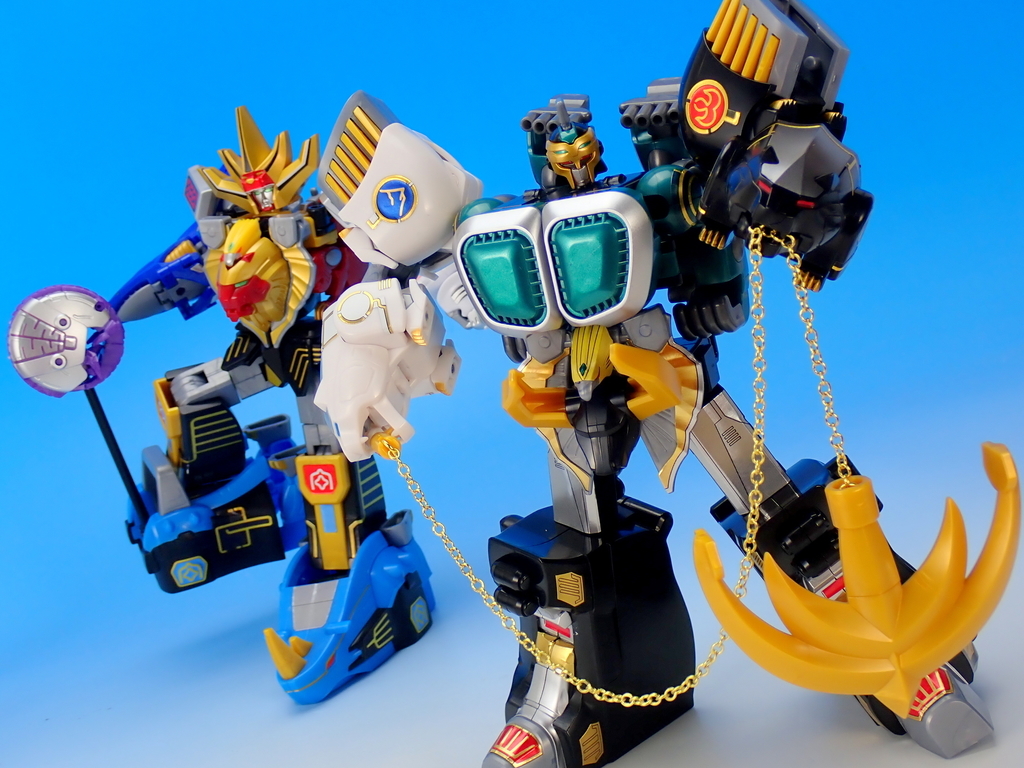 SMP ガオマッスル/ガオライノス＆ガオマジロ で遊ぶ - YOの玩具箱