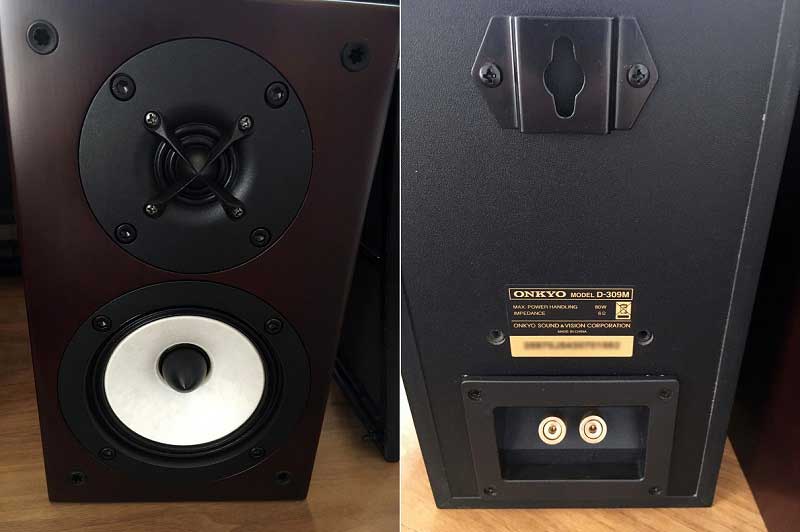 サラウンドスピーカーを ONKYO D-309M に入れ替えて 7.1ch の