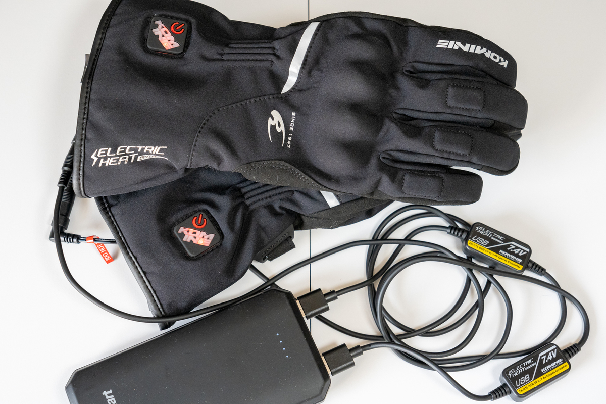 電熱グローブをモバイルバッテリーで救いたい！コミネ EK-217 ＆ EK