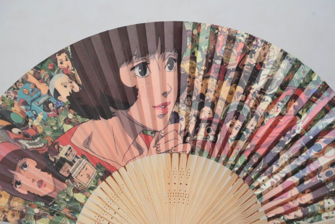 PARCO GRAND BAZAR 映画「パプリカ」の羽子板セット と、扇子 非売品