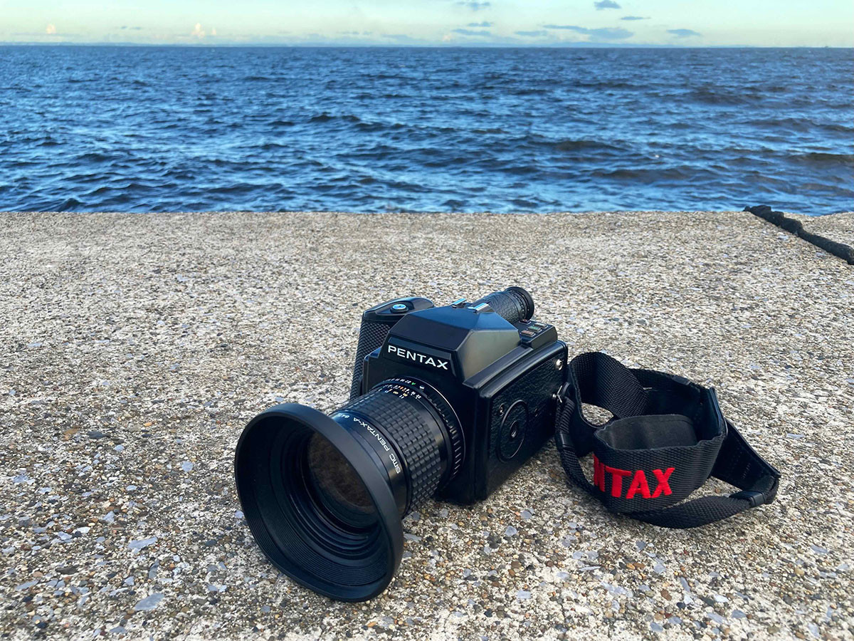 PENTAX645とsmc PENTAX-A 645 45mm f2.8とリバーサルフィルムで習志野